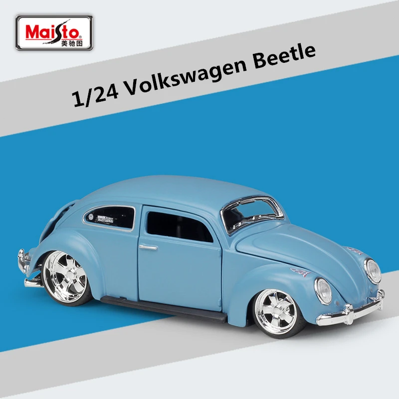 Maisto 1:24 Volkswagen Beetle Alloy Car Model Diecast Metal Toy Vehicles Classic Car Model Simulation Collection Children Gift