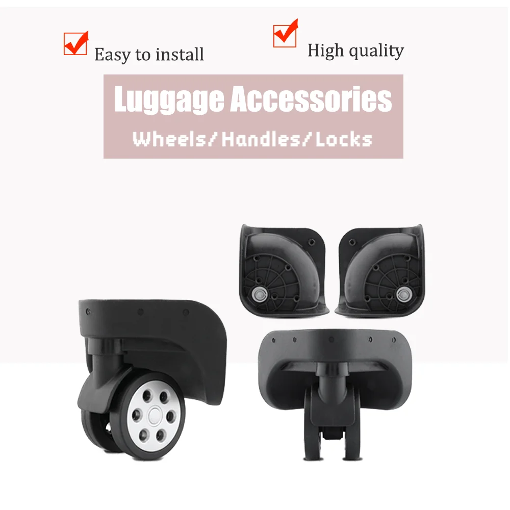 Universal W279 Travel Bag Wheels, 360 Degree Rotating Spinner Caster for Suitcase Repair, Durable & Silent Rolling Parts