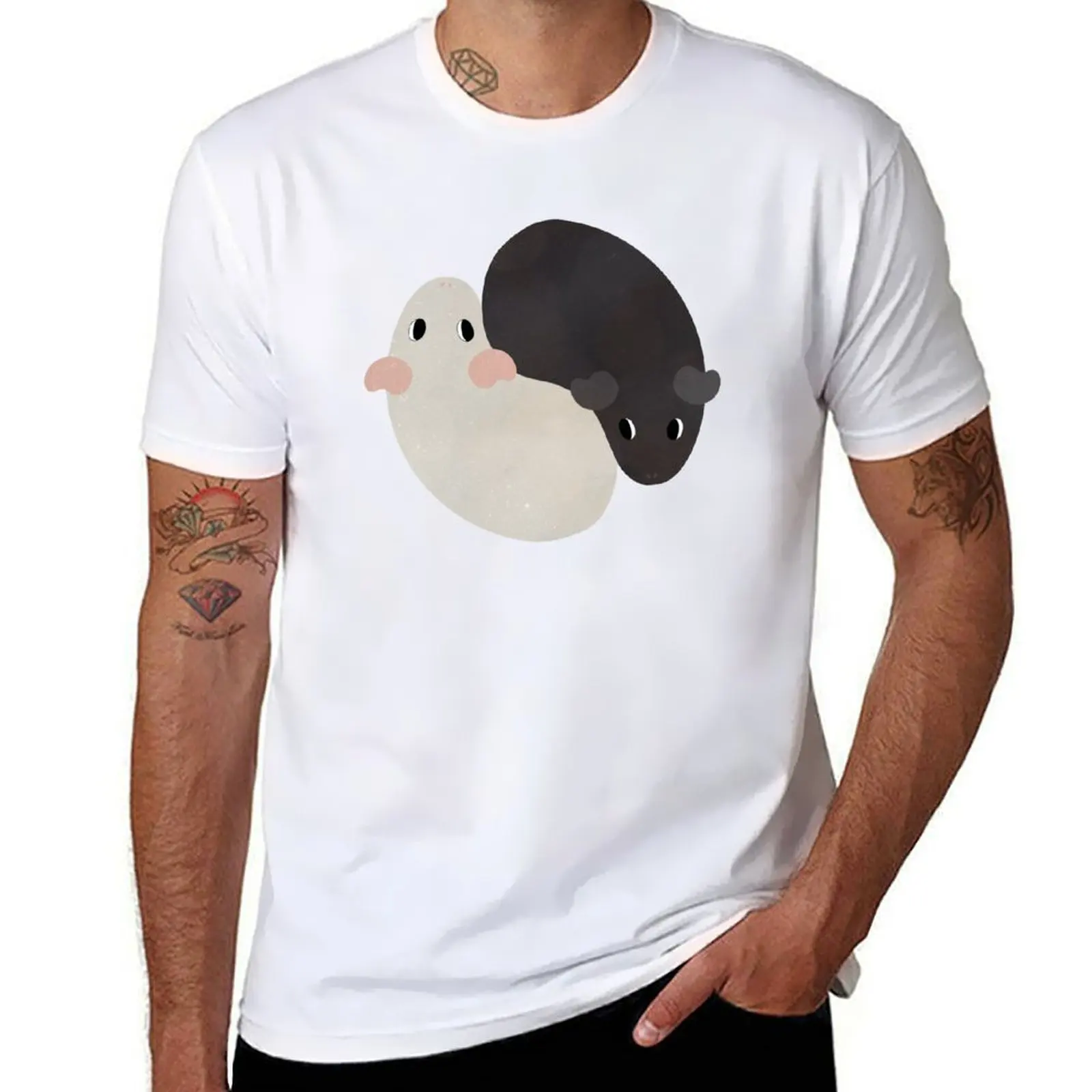 

Yin Yang Guinea Pigs T-Shirt man t shirts for men casual printed t shirts for man T-Shirt