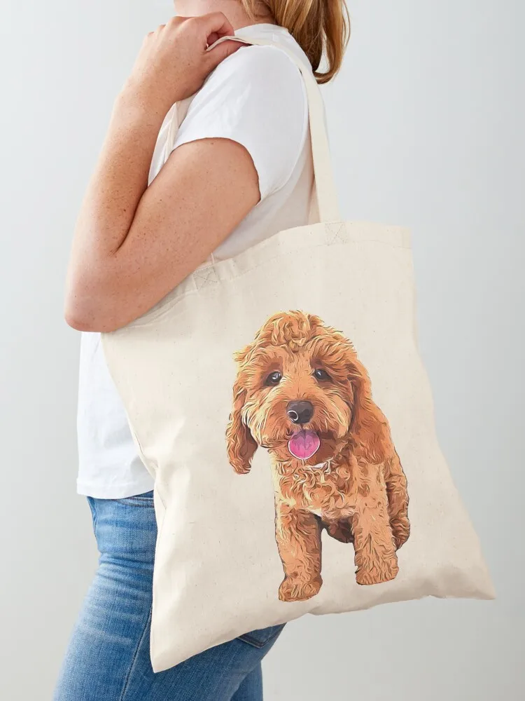 

Spoodle Cockapoo Cavapoo Golden Doodle Beauty Tote Bag Canvas bag Canvas shoulder bag Women's shopper Custom