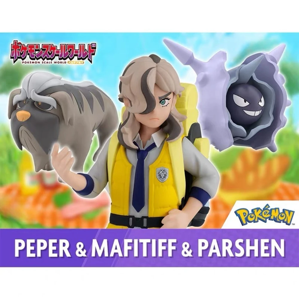 Bandai escala Original mundo POKEMON Paldea región Arven Cloyster Mabosstiff figuras de Anime juguetes regalo adornos de modelos coleccionables