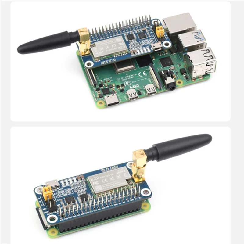 

Well Made-For Raspberry Pi Lora HAT Multi-Frequency Lora Wireless Communication Module Option For Iot Projects SX1262 915Mhz