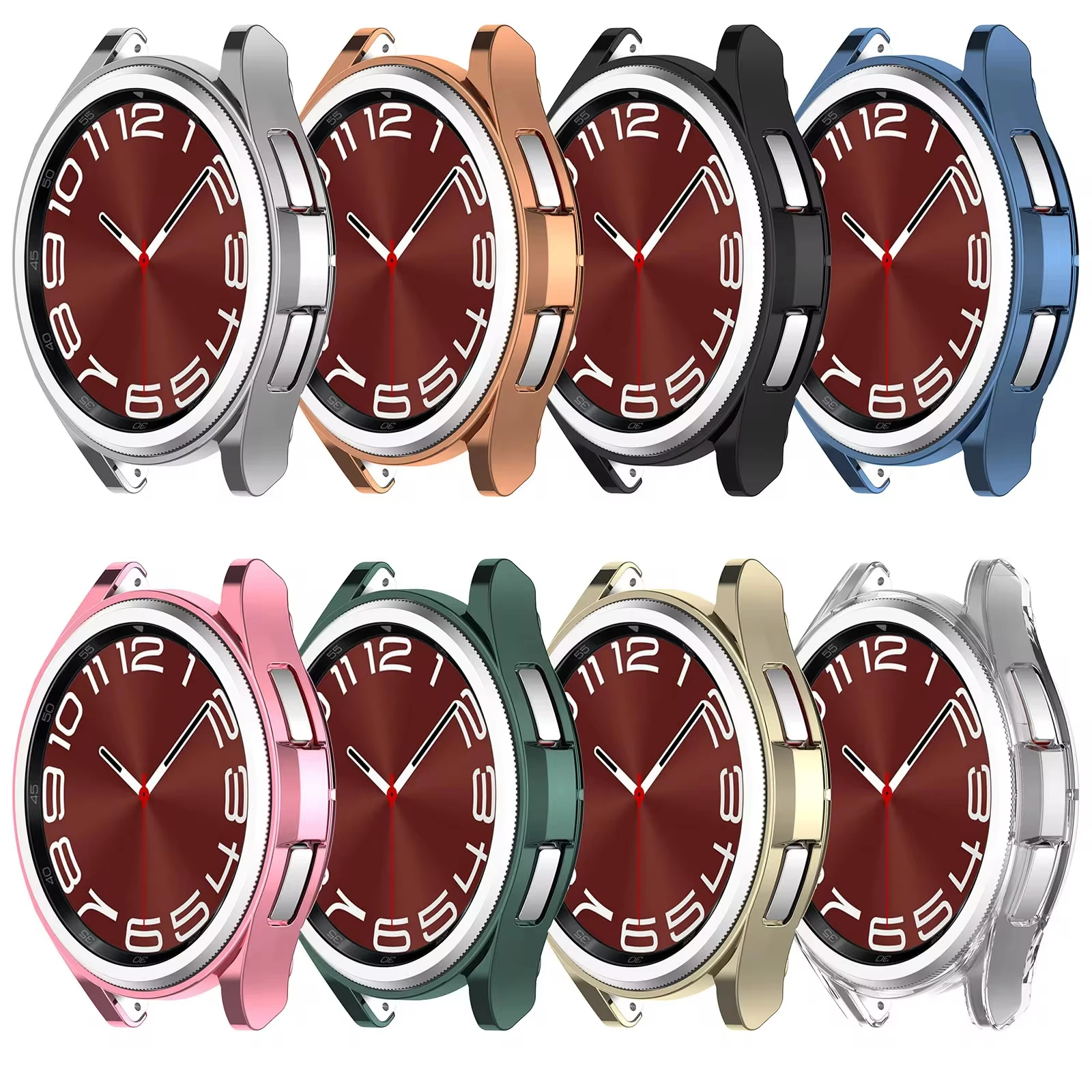 TPU Case For Samsung Galaxy Watch 6 Classic 43mm 47mm Cover Shell Hollow Frame Bumper Accessories For Galaxy 6 Classic 47mm 43mm