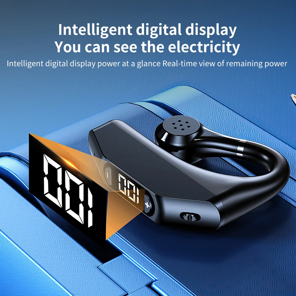 سماعة أذن Mpow P23 لاسلكية تعمل بالبلوتوث 5.3 مع ميكروفون لإلغاء الضوضاء CVC8.0 سماعة أذن لليسار واليمين بدون استخدام اليدين للأعمال/الساحنة