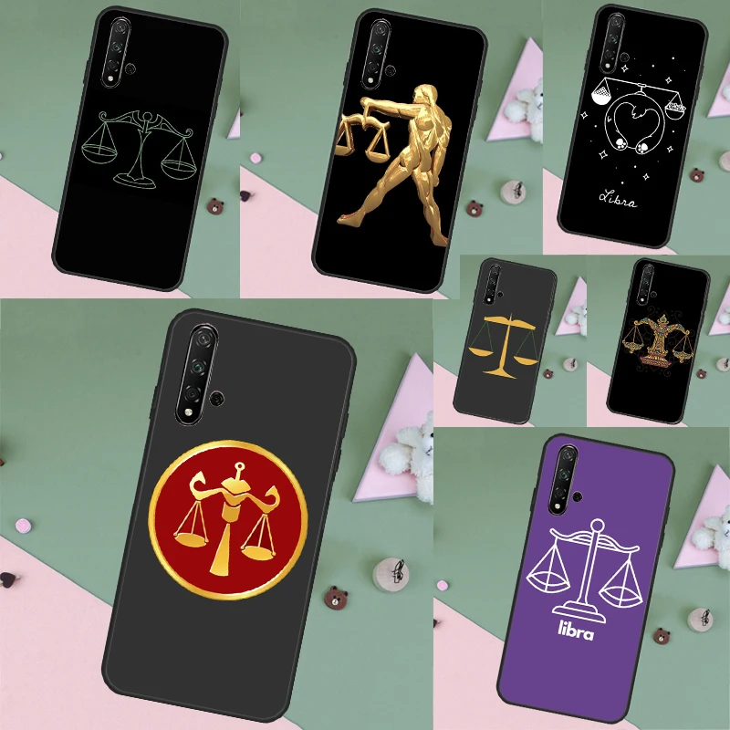 Zodiac Libra Balance Case For Huawei Nova 10 9 SE 5T 7i 8i 11i Y60 Y61 Y70 Y90 P Smart P20 P30 P40 Lite P60 Pro