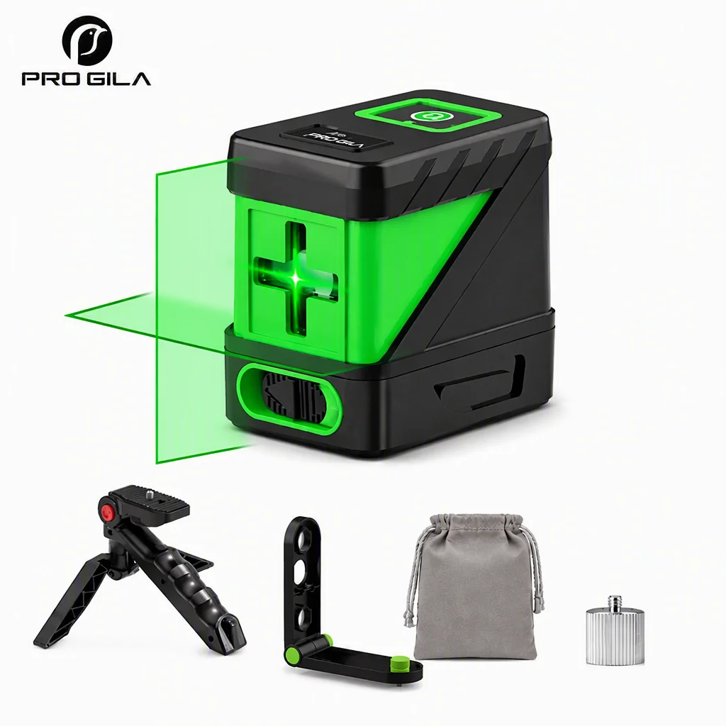 Laser-Nivelliergerät mit 2 Linien, selbstnivellierender grüner Strahl, tragbar, hohe Sichtbarkeit, horizontal und vertikal, tragbare Werkzeuge für Heimdekoration, DIY, Aufhängen und Malen.