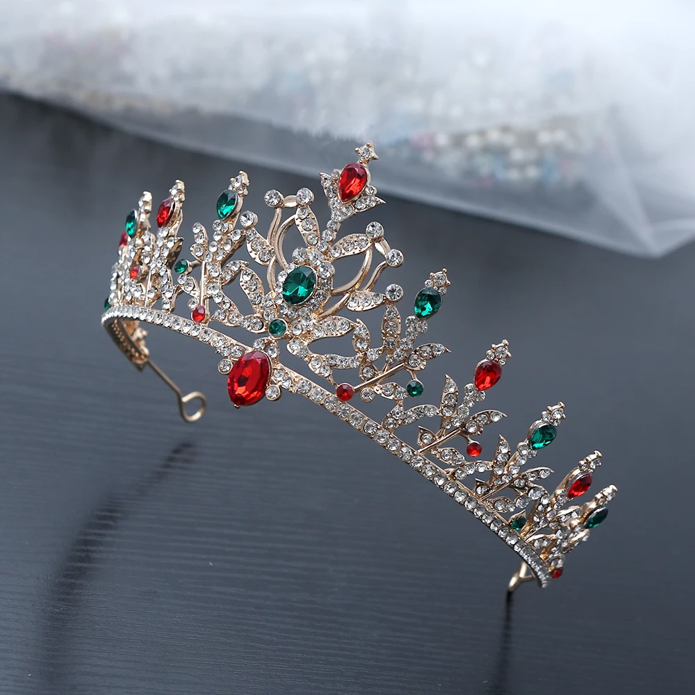 1pc Vintage Inspired Gemstones Rhinestones Hair Crown Ornate Royal Design Perfect Holiday Elegance Pageant Worthy Statements