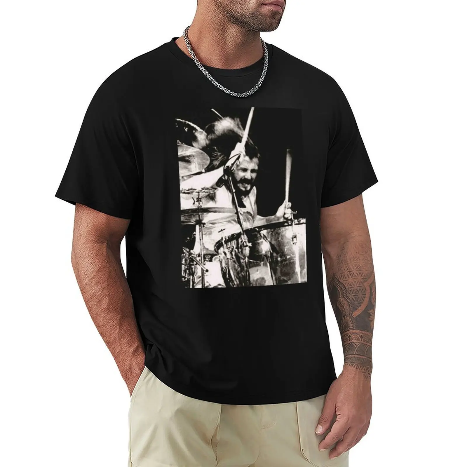 John Bonham T-Shirt t shirts for man cotton funny T-Shirt