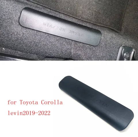 Декоративная накладка VIN для Toyota Corolla, Levin 2019-2022, под рамку номерного знака пассажирского сиденья, пластиковая накладка-заглушка