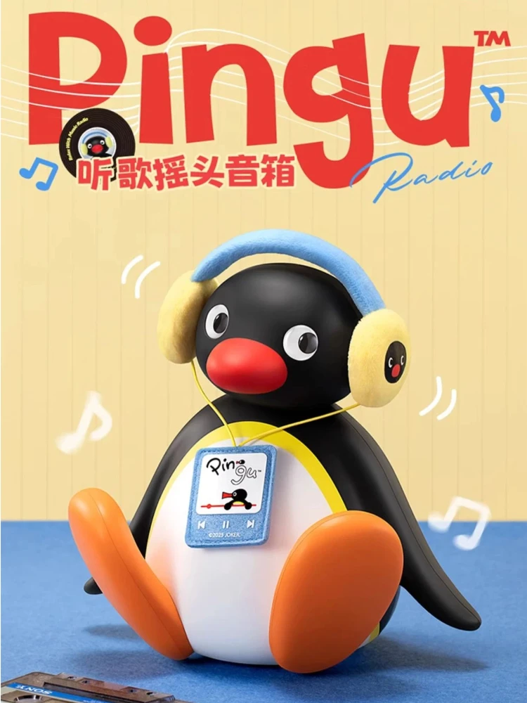MarTUBE Pingu Bluetooth-luidspreker Schattig schuddend hoofd Cartoon Pingu Muziek Radio Draadloze audiospeler Verjaardagscadeau voor Pingu-fans - afbeelding 2