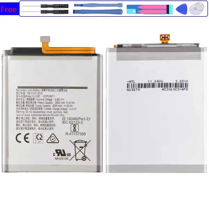 QL1695 Replacement Battery For Samsung Galaxy A01 3000Mah Portable Batteries