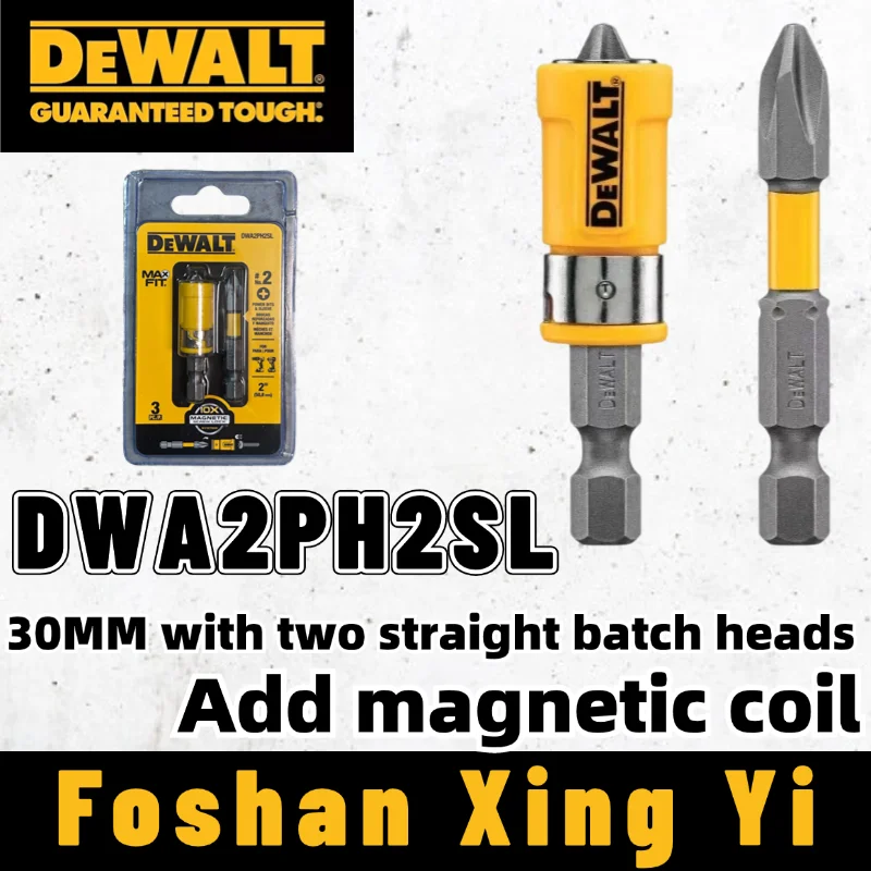 

DEWALT DWA2PH2SL MAXFIT Screwdriver Bits 2'' PH2 Impact Driver Phillips Bit Set Pivoting Magnetic Sucker Dewalt Tool Accessories