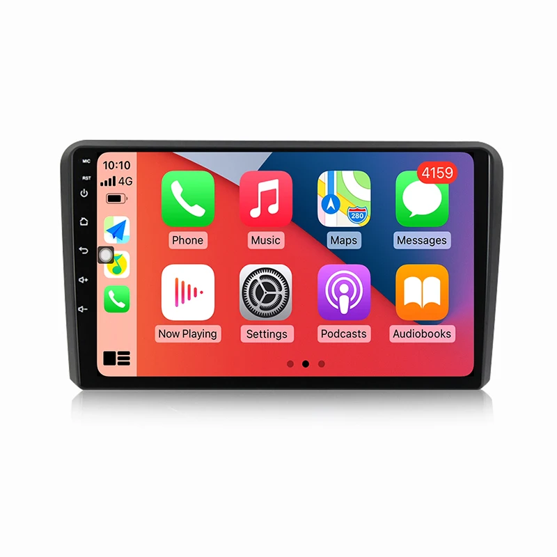 9inch Android Car Radio Fascia Adapter For Audi A3 2 8P 2003 - 2013 S3 2 2006 - 2012 RS3 1 2011 2012 Headunit Frame Harness Dash