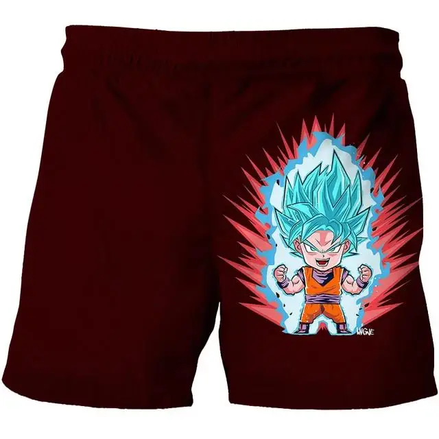 Szorty z nadrukiem 3D na lato 2025 Anime Dragon Ball Gadżety dla fanów anime Lato Dzieci Dorosły Moda Casual Trend Szorty