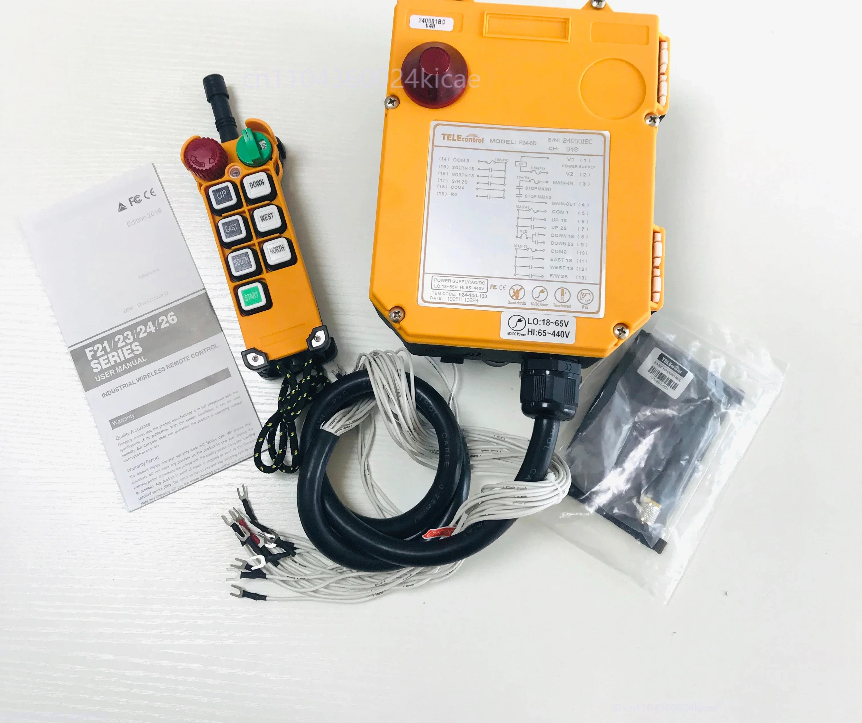 F24 - 6D Industrial Radio Remote crane wireless crane control and receiver