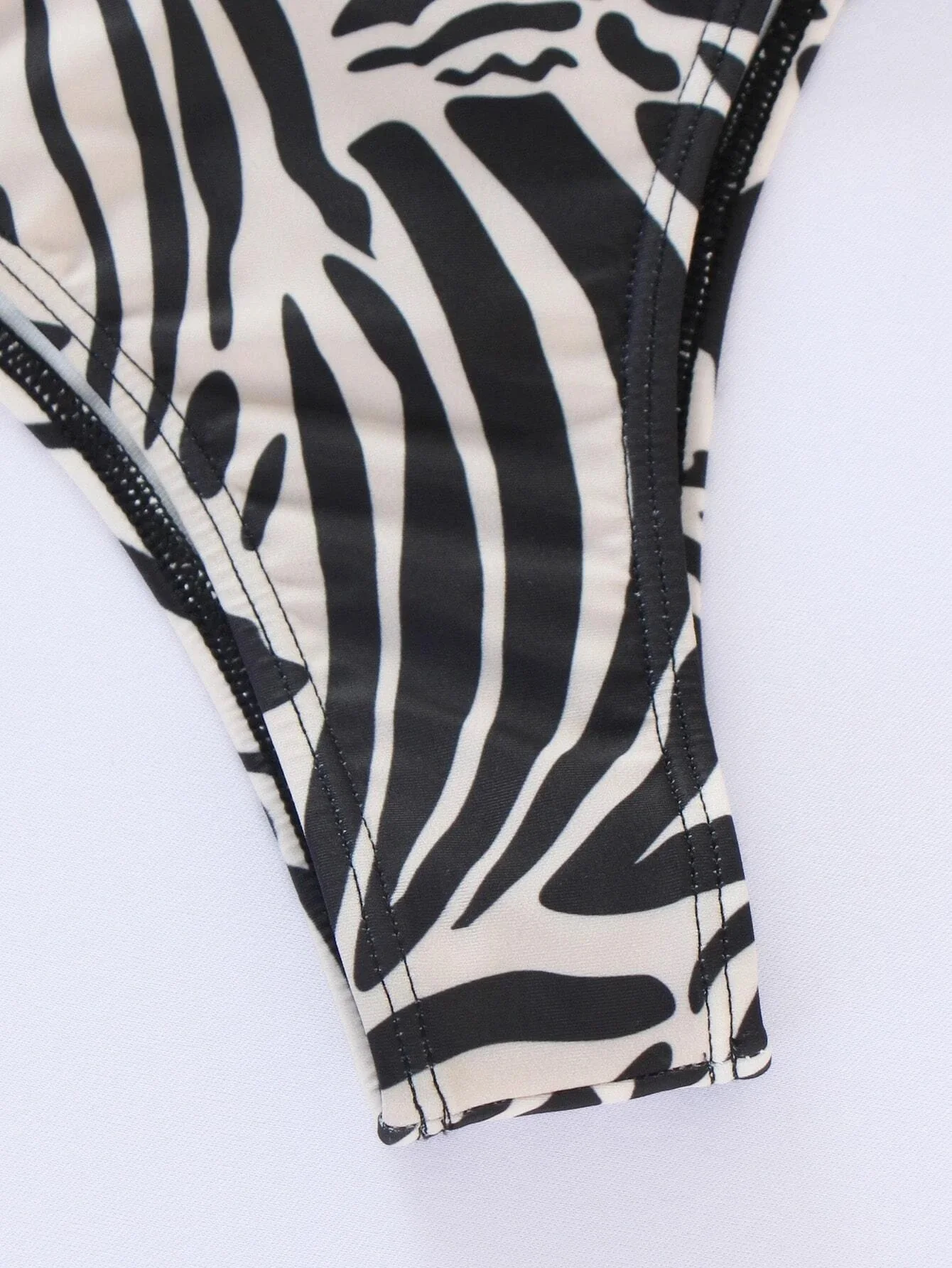 Zebra Striped Pattern Triangle Bikini 2024 Women & Beach Pants Swimwear Female Thong Swimsuit Beachwear Bathing Swimming Suit