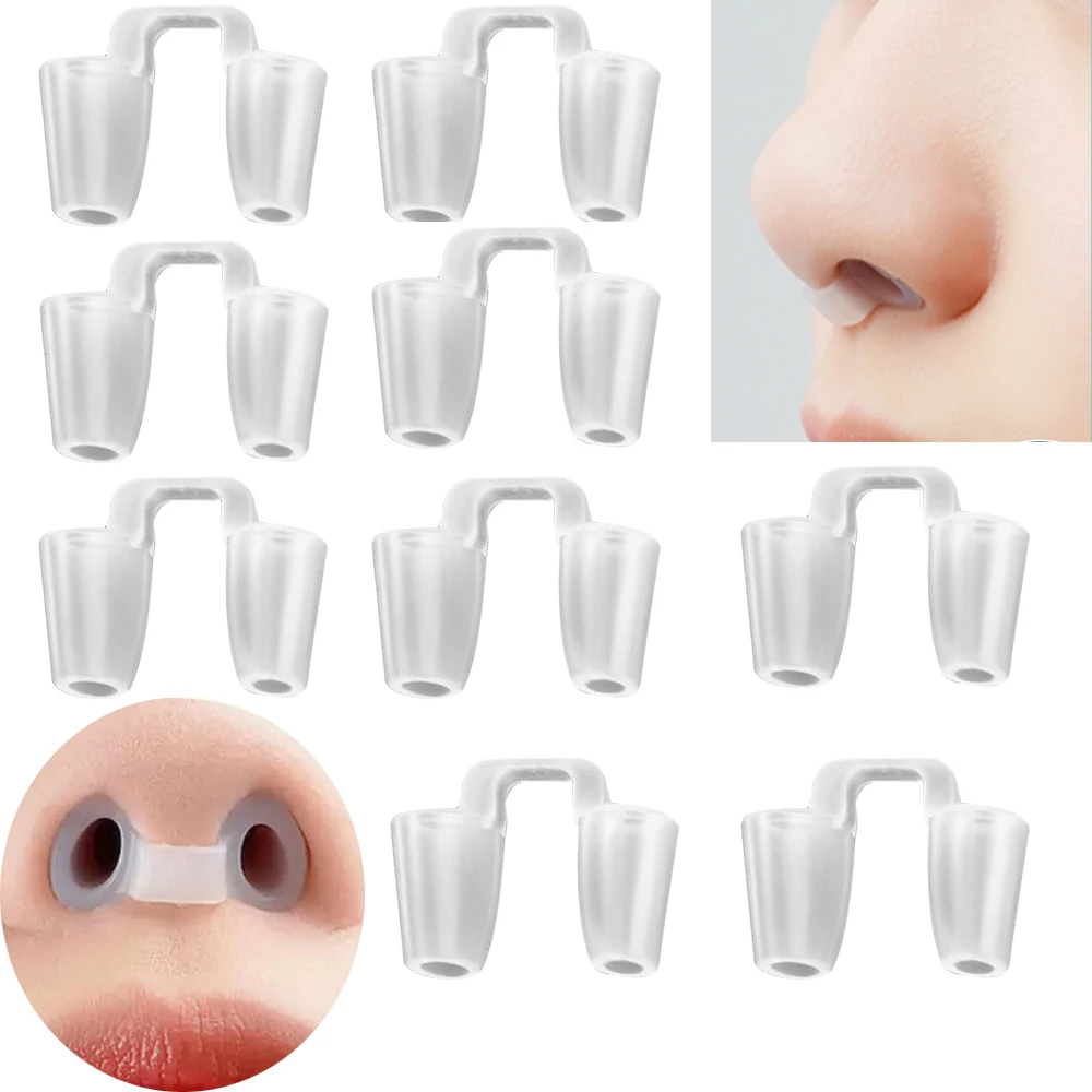 

Silicone Postoperative Rhinoplasty Nostril Support Crooked Nose Correction Fixator Silica Gel Nose Clip for Shaping