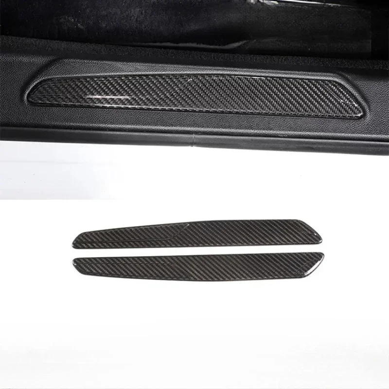 For Alfa Romeo Giulia Real Dry Carbon Fiber 2015-2020 Interior Welcome Pedals with Built-in Sill Strips ModificationAccessories