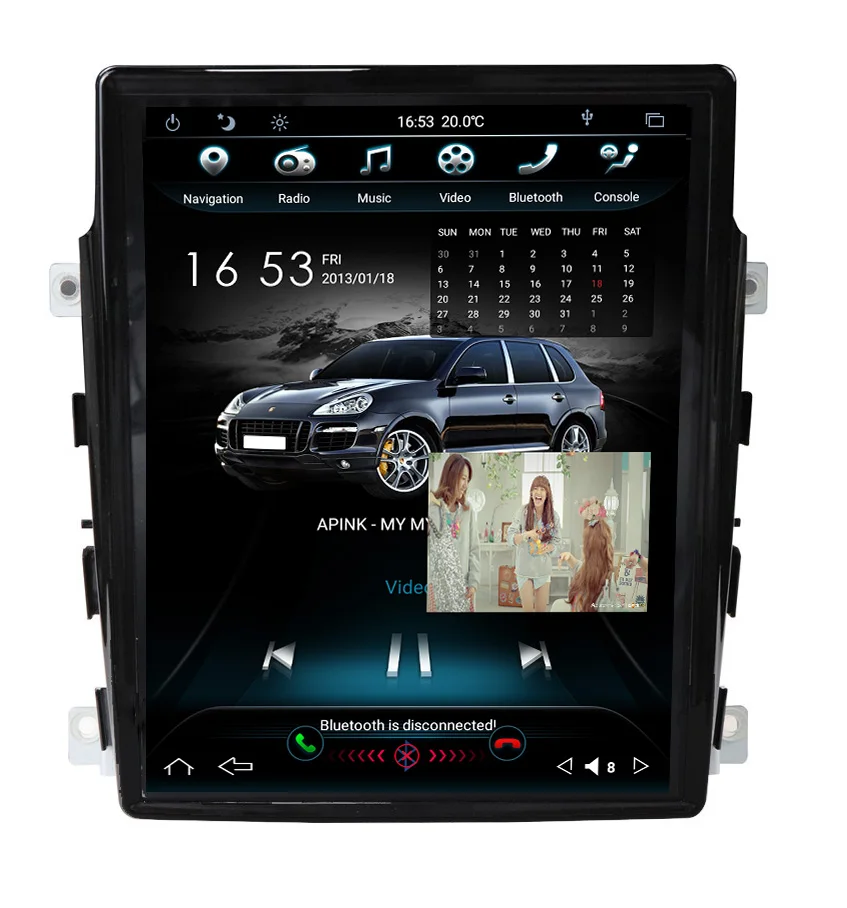 10,4'' Android 9.0 6-Core 4+64GB GPS Multimedia Player für Porsche Panamera 2011-2016 Auto Video Radio Stereo System