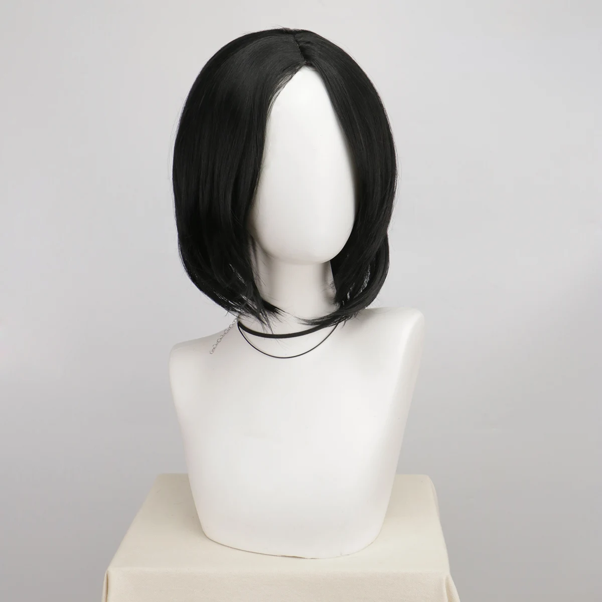 Perruques synthétiques noires droites pour hommes, perruque toupet de fête amusante et réaliste pour Costume d'halloween Severus Snape