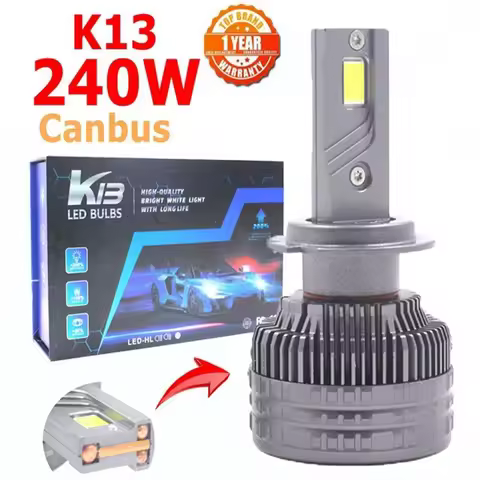 K13 MAX 240W H7 LED Bulb H11 H1 9005 H7 LED Headlight Kit Car Light Fog Light H7 9006 H8 H9 H4 Car Lamp LED Headlights