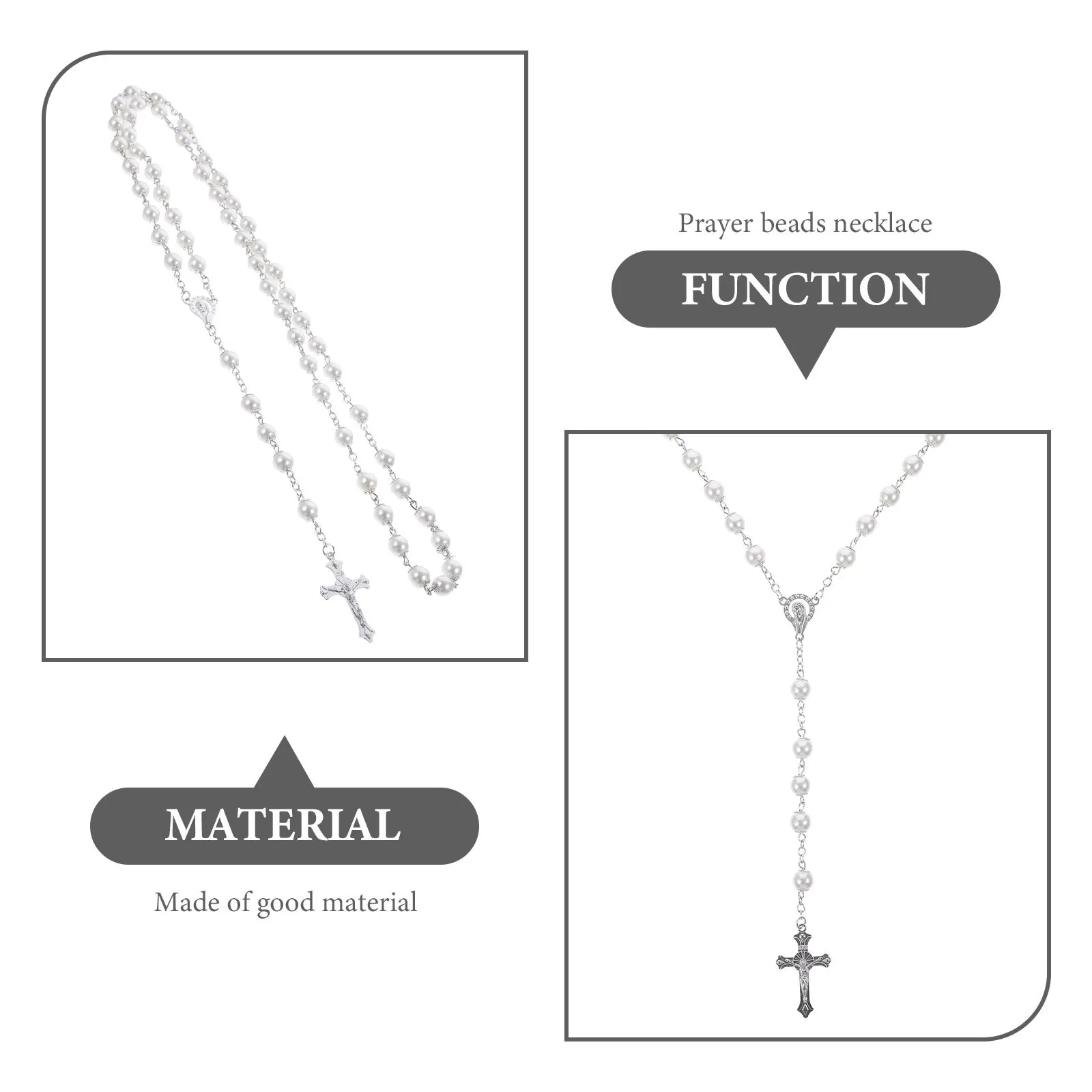 

Pearl Chain For Women Adjustable Lightweight Clavicle Chain Trendy Jewelry Aesthetic Cross Pendant Necklaces