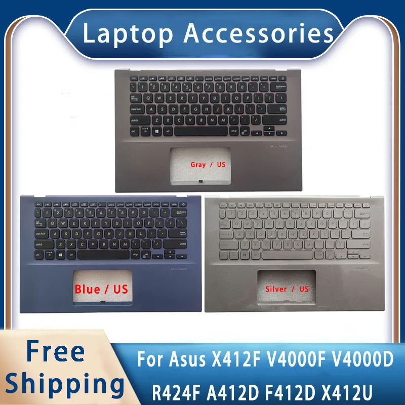 New For Asus X412F V4000F V4000D R424F A412D F412D X412U;Replacemen Laptop Accessories US Keyboard