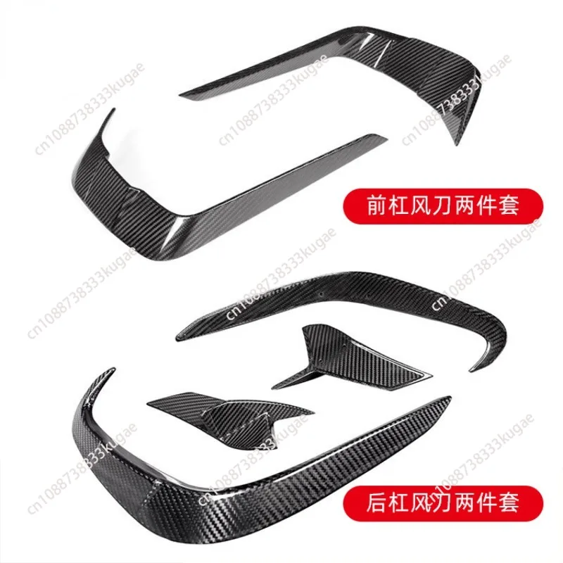 For BMW  G14 G15 G16 8 Series M Sport 2018-2023 Car Styling,Dry Carbon Fiber Front Rear Bumper Spoiler Splitters Canards