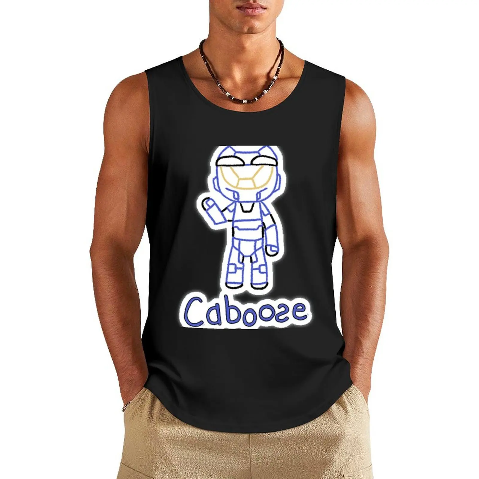 

Caboose RVB Tank Top Bodybuilding shirt Muscle fit gym clothes man fitness