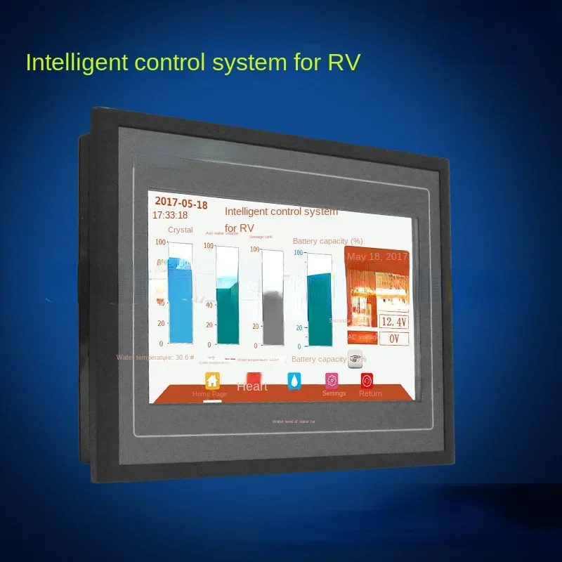 

Touch Screen Central Control Mobile DC AC Electrical Equipment Water Level Water Temperature Display