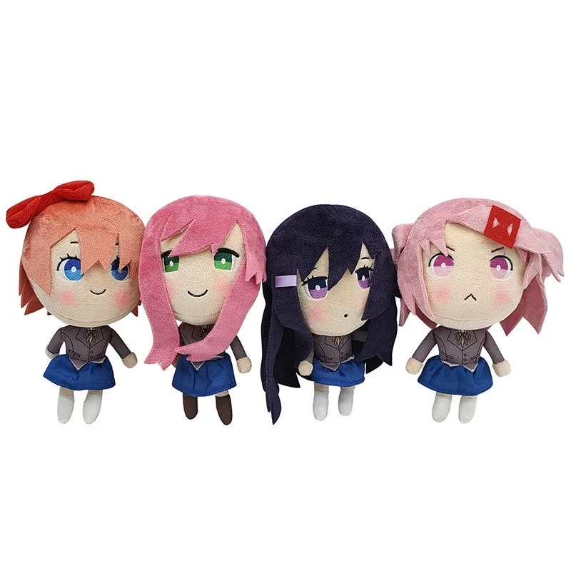 Team Salvato Doki Doki Literature Club Natsuki Sayori Yuri Monica Mini Version Of Cute Doll Cute Gift Family Decoration