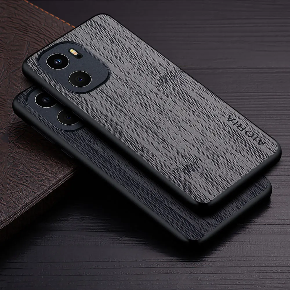 Hülle für OnePlus 15R ACE 6 OnePlus 15 Funda Bambus-Holzmuster Leder Neue Handyhülle Luxus-Coque für OnePlus 15 Case Capa