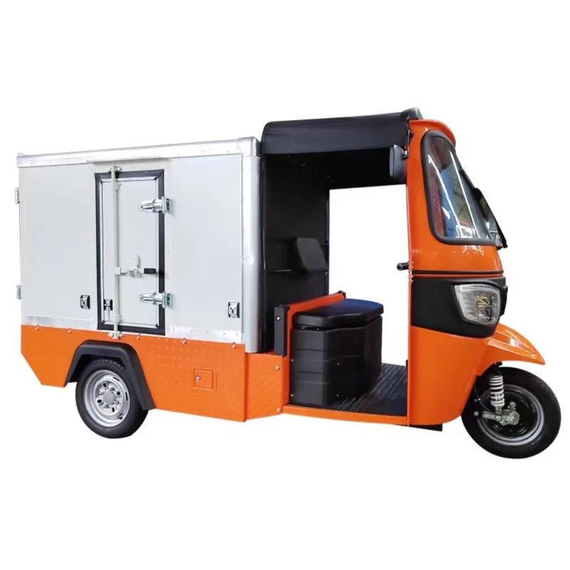 Electric Cargo Tricycle For Adult Turkey City Neighborhood Express Delivery Tricycle Rickshaw Triwheeler