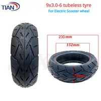 9x3.0-6 Vacuum Tyre 9 Inch 9x3.00-6 Tubeless Tire for Electric Scooter, Mini Motorcycle Inflatable Wheel Parts