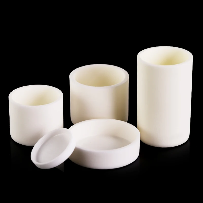 Cylindryczny tygiel z 99% tlenku glinu bez pokrywy, korundowy tygiel ceramiczny Al2O3, średnica ≤30mm, wysokotemperaturowy pojemnik do spiekania i topienia w laboratorium. — zdjęcie produktu 4