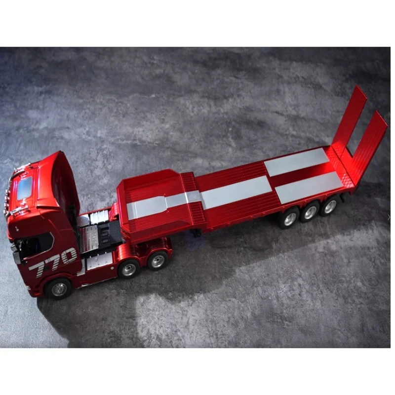 

1302AD HUINA 1/24 770S Plastic RC Tractor Truck With Trailer Model RTR Radio 19CH Light Sound Remote Control Lorry Cars Toys