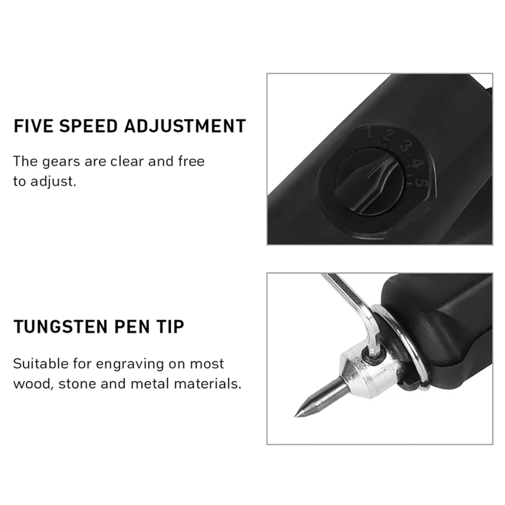 EU 220V Electric Engraver Jewelry Carving Pen Metal Wood Engraving Lettering Pen Metal Woodmaking Tool For Electric Engraver