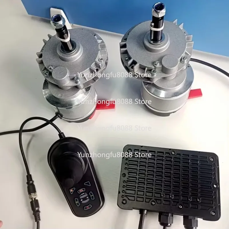 24V 200W Electric Wheelchair Motor with Brake 100 Rpm 120 Rpm 12v Electric Wheelchair Motor with Controller and Joystick