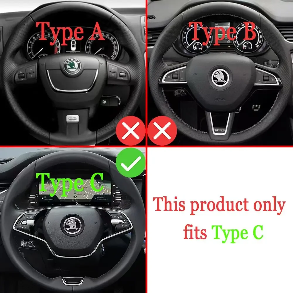 For Skoda Octavia A8 MK4 ENYAQ RS IV VRS Karoq Kodiaq 2020-2022 Car Steering Wheel Shift Paddle Extend Shifters Sticker DSG Gear