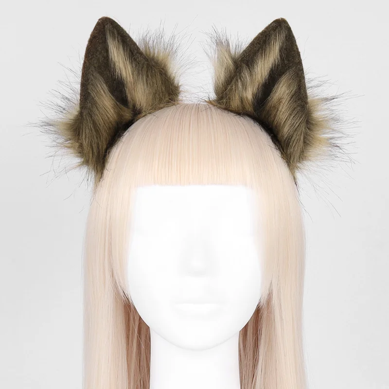 Anime Fox Ears Headband Kawaii Fox Ears Headdress Hair Accessories JK Girl Halloween Chrismas Cosplay Props Hair Hoop Hairpin