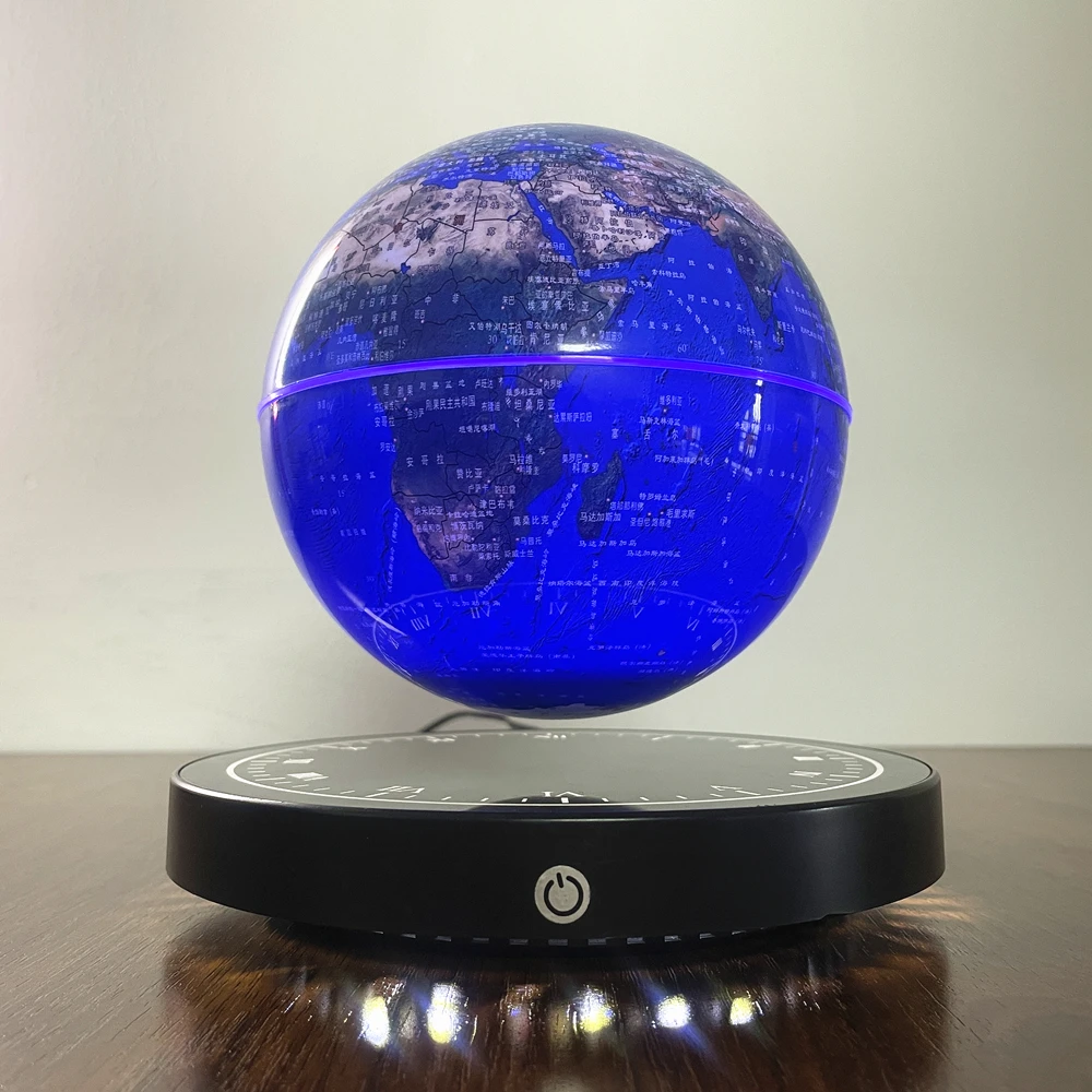 Modern Design Globe Magnetic Levitating Globe World Map Floating LED Light Rotation Globe Lamp Fashion Gift Home Decoration