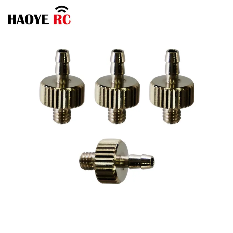Haoye 2 uds Alu Dot boquilla de Metal conector de tanque de aceite boquillas accesorio de tanque de aceite para Nitro Gas RC barco coche avión Accesorios