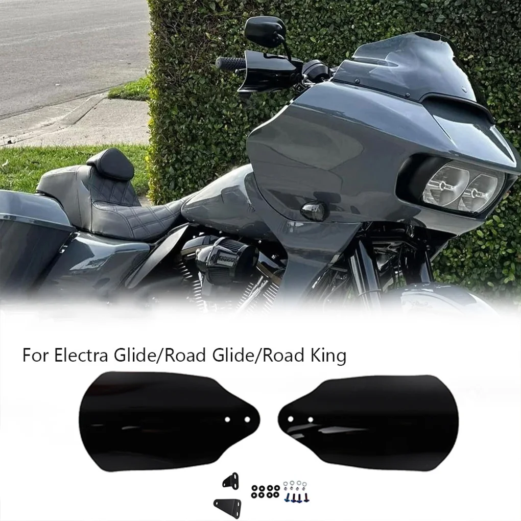 Electra glide road king motocicleta handguards para harley protetor guiador mão guarda escudo capa