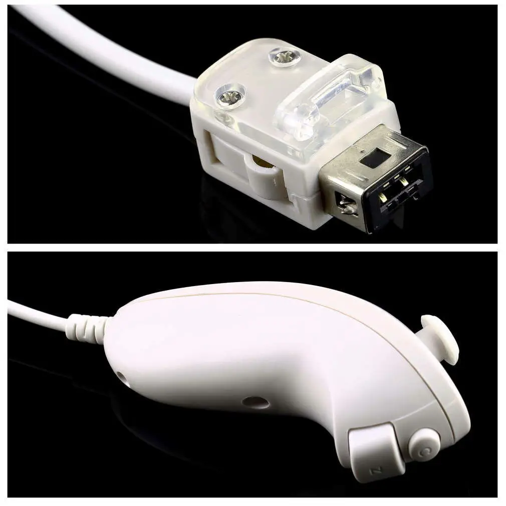 NEW 1 pair Nunchuck Remote Control Joystick Joypad for Remote Compatible Nintendo Wii Console Wireless Gamepad Controller