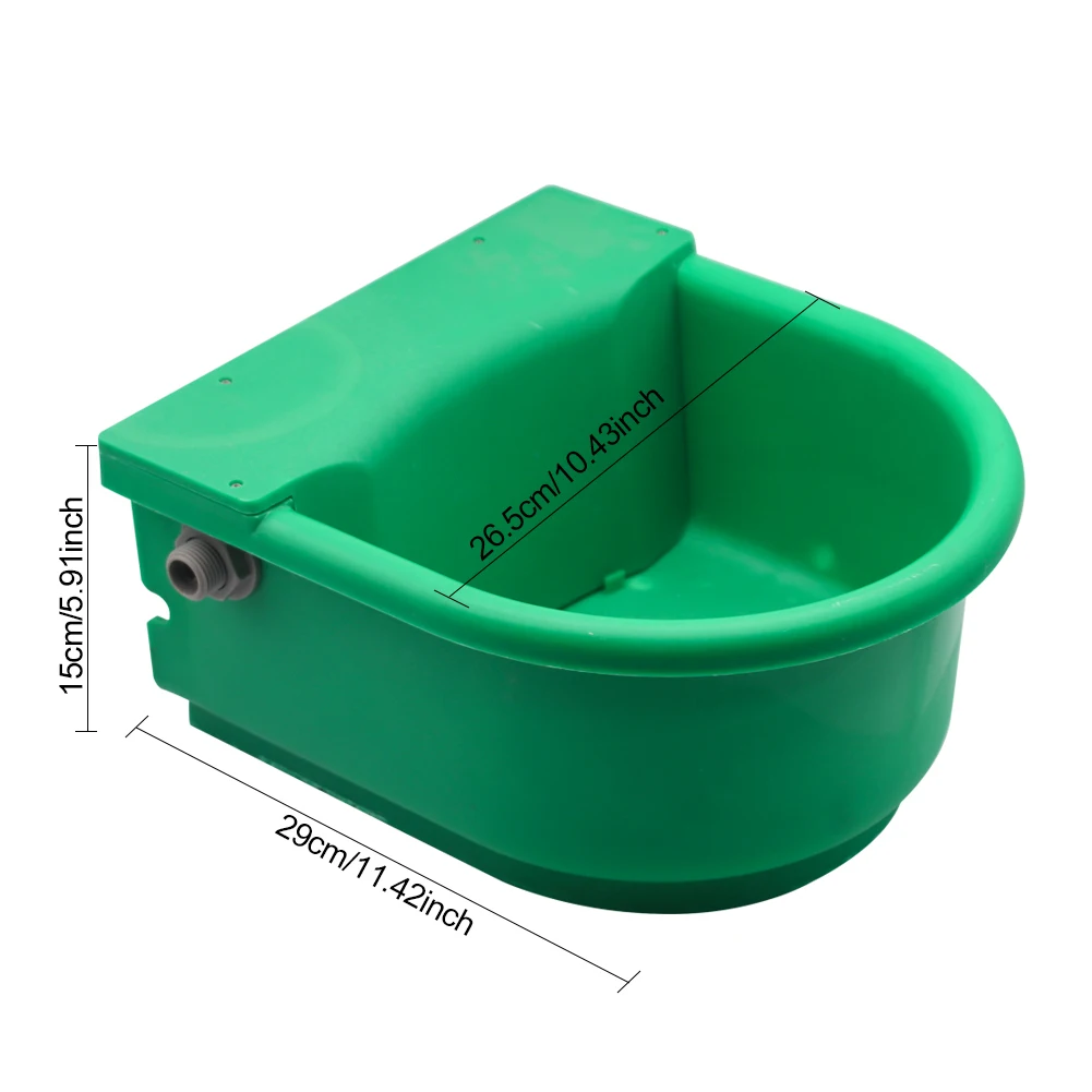 1 Buah Mangkuk Peminum Air Otomatis untuk Sapi Kuda, Mangkuk Minum Sapi Kapasitas Besar, Dispenser Plastik untuk Anjing Kambing, Peralatan Peternakan Ternak