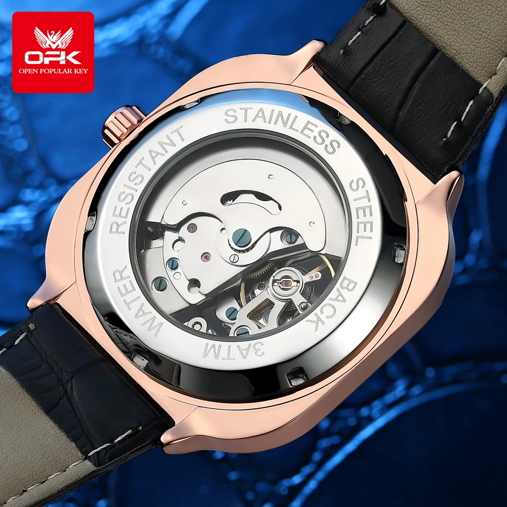 OPK 8173 Watches For Men Casual Simple Original Automatic Mechanical Watch for Man Waterproof Luminous High Quality Wristwatch