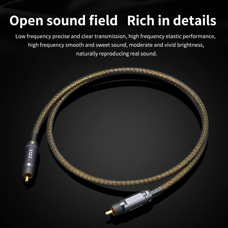 Xangsane الفضة النقية hifi كابل محوري 75 Ω hifi rca كابل الناتج SPDIF فك التشفير الرقمي التلفزيون مكبر كهربائي 5.1 كابل