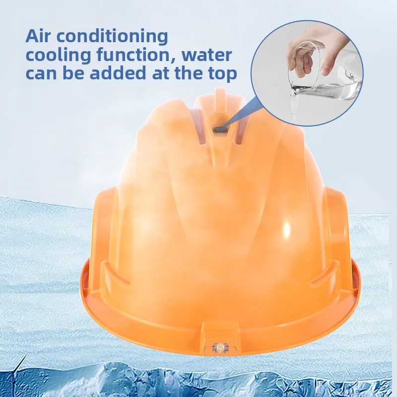 Вентилятор с ремешком для шляпы, встроенный кондиционер, охлаждение, солнечный вентилятор с двойной зарядкой, шляпа, охлаждающий шлем