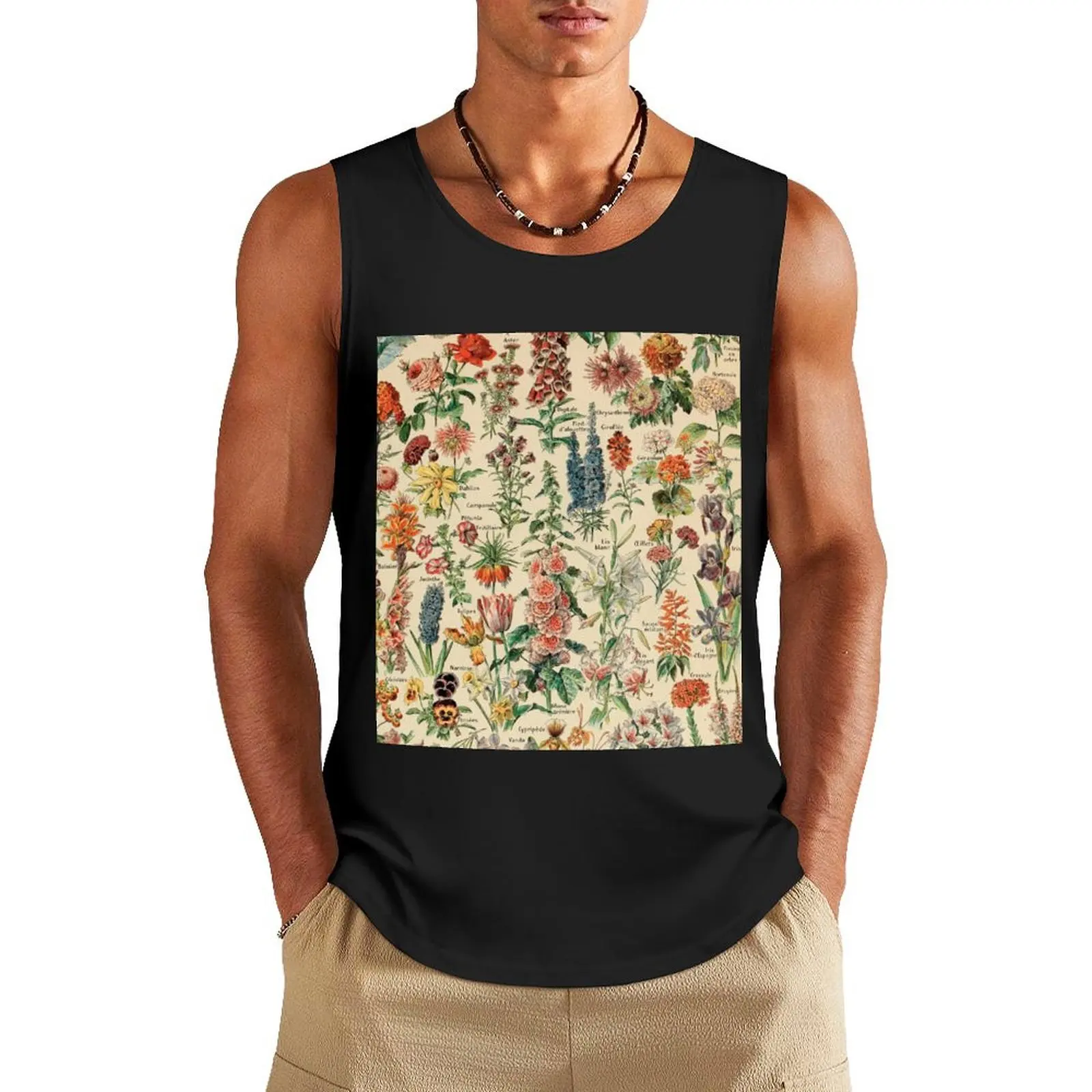 

adolphe millot fleurs 1800s Tank Top Clothing bodybuilding t-shirt