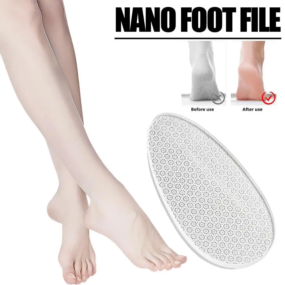 نانو الزجاج القدم طاحونة لإزالة الجلد الميت النسيج كشط باديكير ملف وحيد لوحة كعب حجر الجلد القدم إلى T8X3 #1